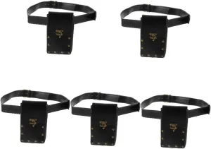 5pcs Elegant Travel Waist Bag Fashion Fanny Pack for Women Small Belt Pouch Vintage Belt Pouch