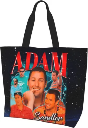 Adam Musics Sandler Shoulder Tote for Women Weekender Handbag Reusable Grocery Shopping Bag