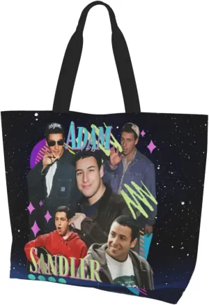 Adam Musics Sandler Shoulder Tote for Women Weekender Handbag Reusable Grocery Shopping Bag