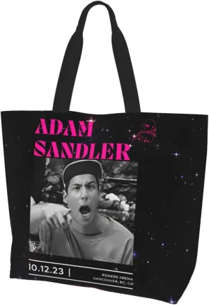 Adam Musics Sandler Shoulder Tote for Women Weekender Handbag Reusable Grocery Shopping Bag