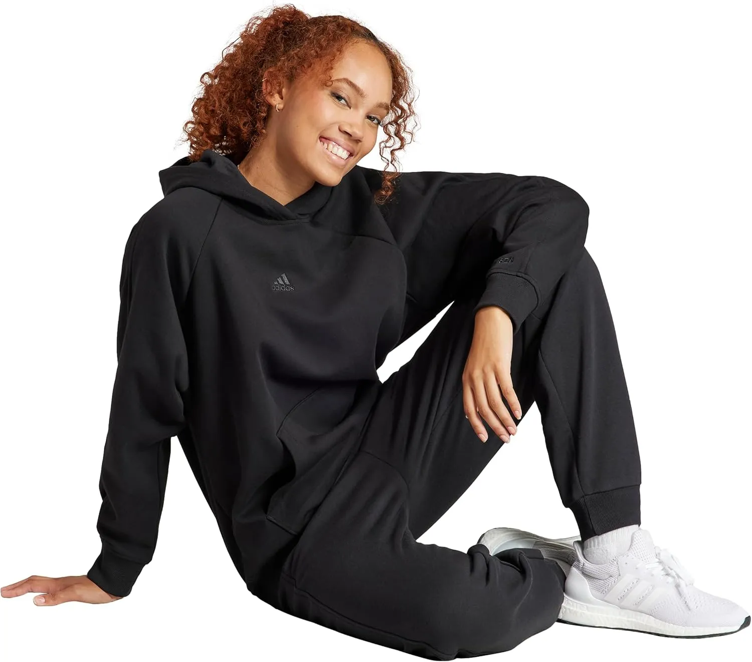 adidas Women's ALL SZN Fleece Boyfriend Hoodie