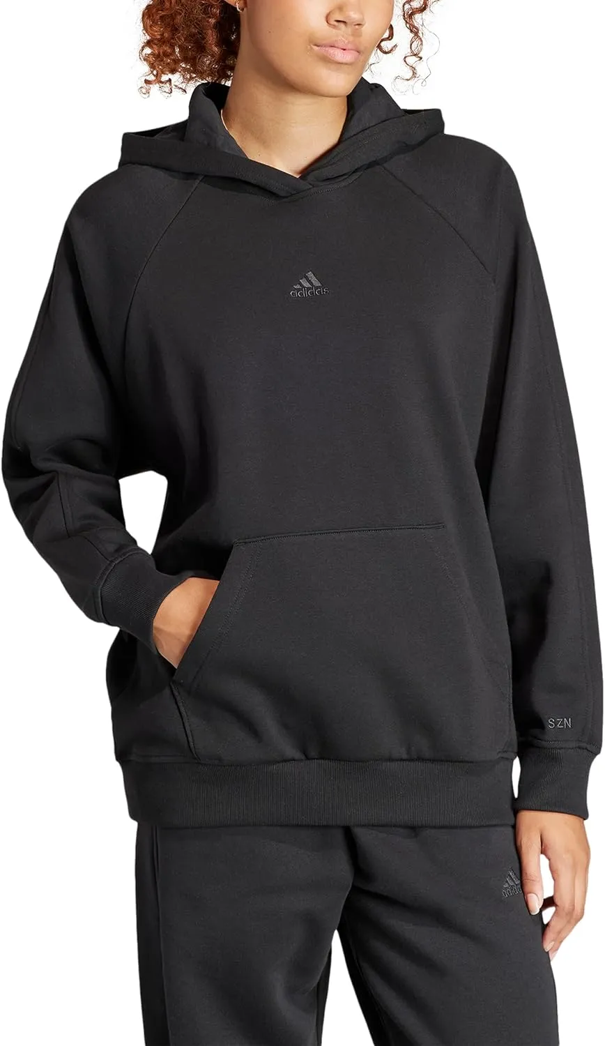 adidas Women's ALL SZN Fleece Boyfriend Hoodie