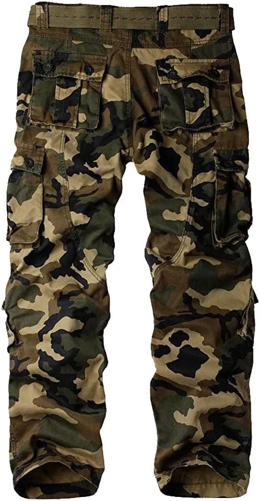 Alfiudad Womens Cargo Pants with Pockets, Women's Casual Military Army Hiking Combat Tactical Work Pants Trousers
