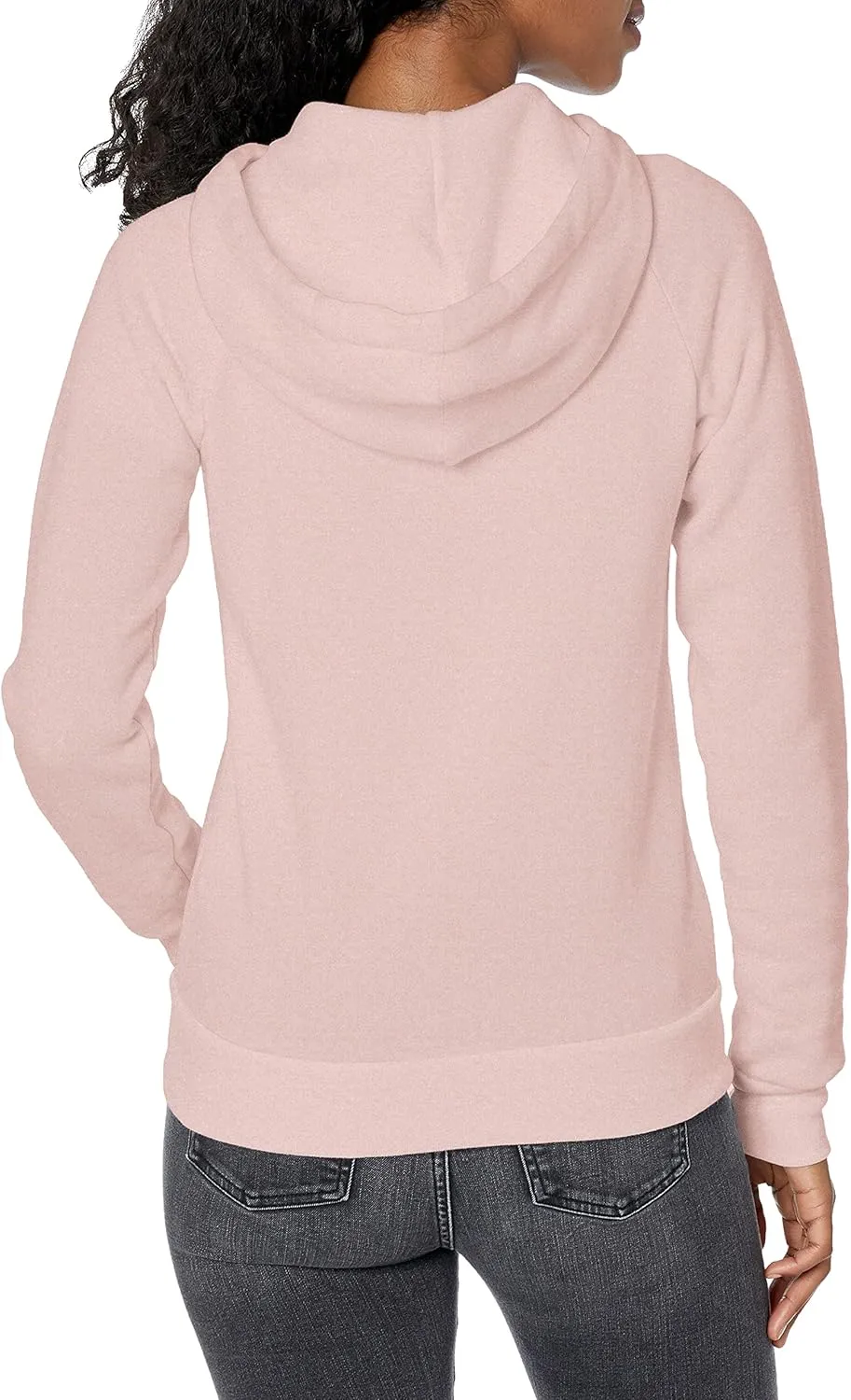 Alternative Women's Zip-Up Hoodie, Eco-Fleece Vintage Adrian Hooded Crewneck