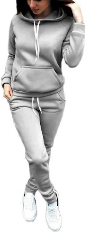 Argeousgor Sweatsuits for Women Set 2 Piece Outfits Oversized Hoodie Jogger Pants Casual Tracksuit Sets