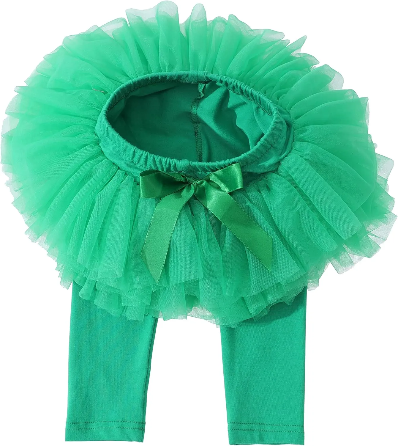 Ashken Baby Toddler Girls' Tutu Leggings Tulle Ruffle Skirted Pants Footless Tights (3 Months-5T)