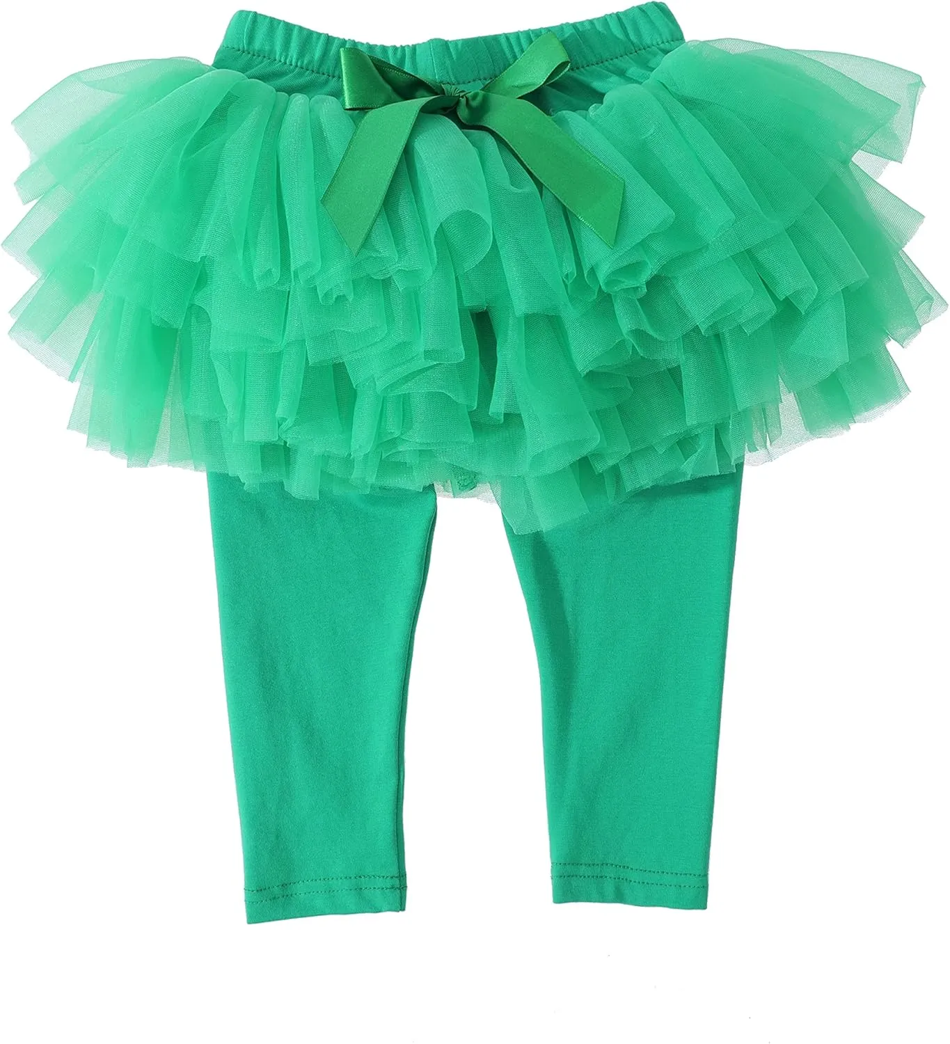Ashken Baby Toddler Girls' Tutu Leggings Tulle Ruffle Skirted Pants Footless Tights (3 Months-5T)