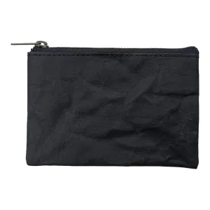 BelltaStudio | Washable Kraft Travel Pouch Bags, All Black color, 3.5 x 5.25 inches, YKK Zipper, Durable, Compact Size