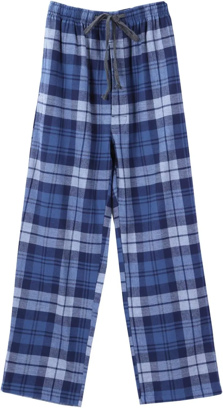 Big Boys Young Cotton Plaid Lounge Pants Sleepwear Bottoms 8 10 12 14 16