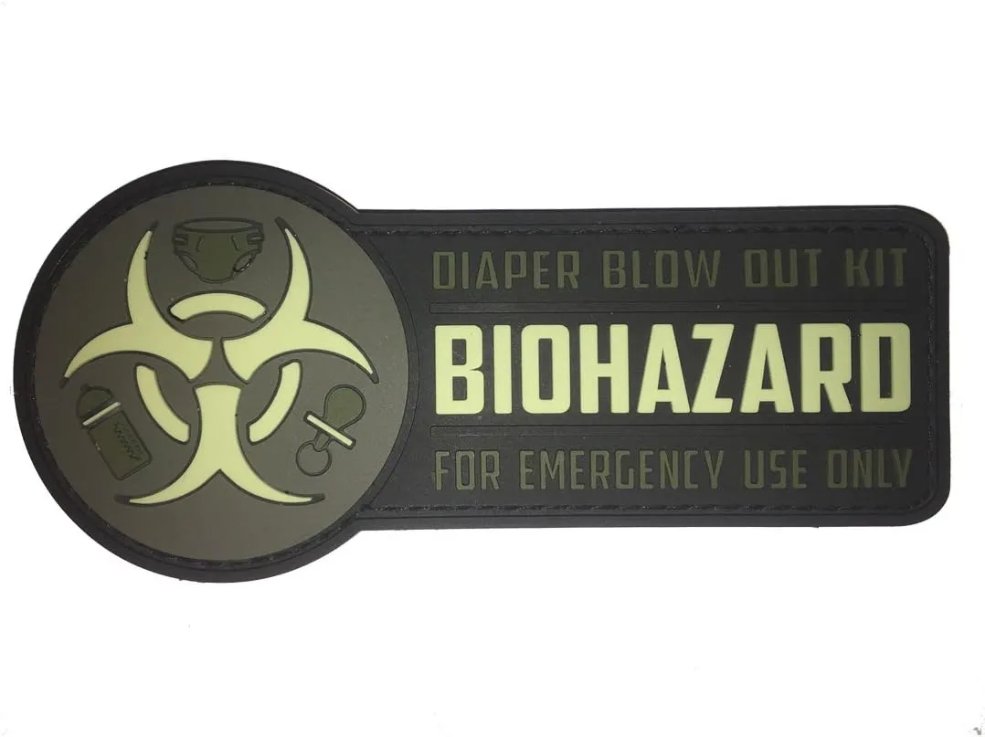 Biohazard Diaper Bag PVC Morale Patch