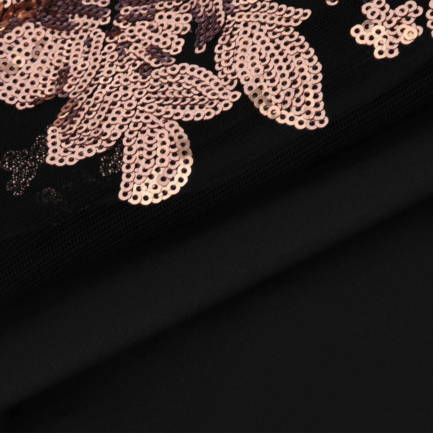 Black Dresses for Women Slit Ruffles Hem Floral Pattern Party Dress Woman Slimming Lace Long Sleeve Bodycon Dress,