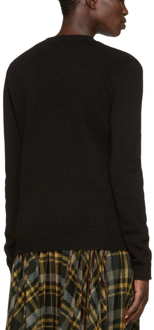 Black GG Ghost Knit Sweater
