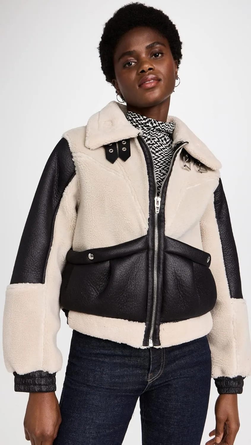 [BLANKNYC] Womens Bonded Moto Jacket