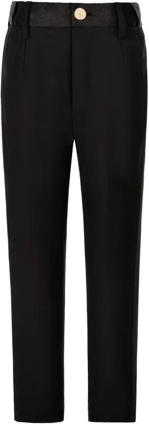 Boys Dress Pants Flat Front School Uniform Pants for Boys Toddler Kids Formal Boys Suit Pants