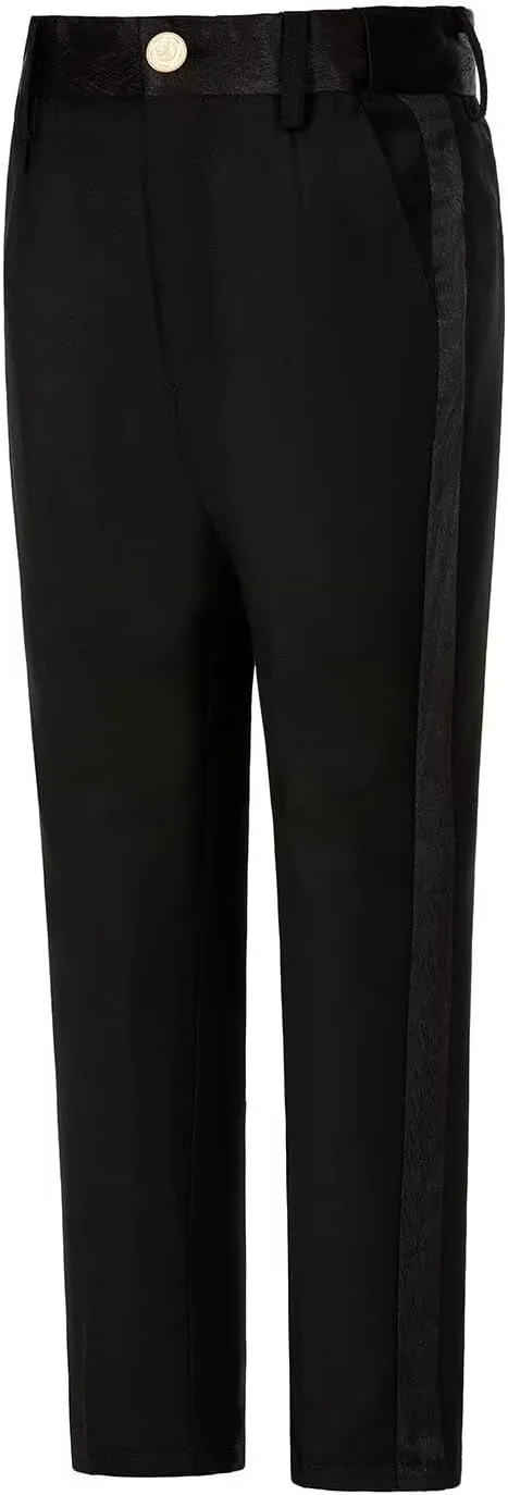 Boys Dress Pants Flat Front School Uniform Pants for Boys Toddler Kids Formal Boys Suit Pants