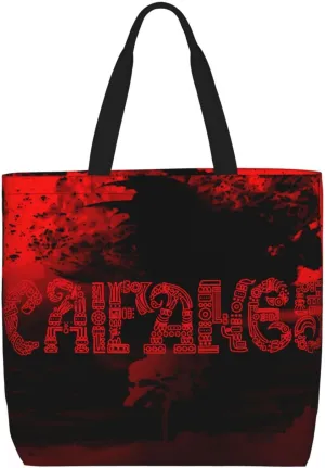 Caifaness Shoulder Tote for Women Weekender Handbag Reusable Grocery Shopping Bag with Zipper