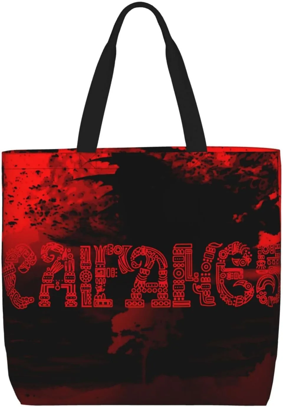 Caifaness Shoulder Tote for Women Weekender Handbag Reusable Grocery Shopping Bag with Zipper