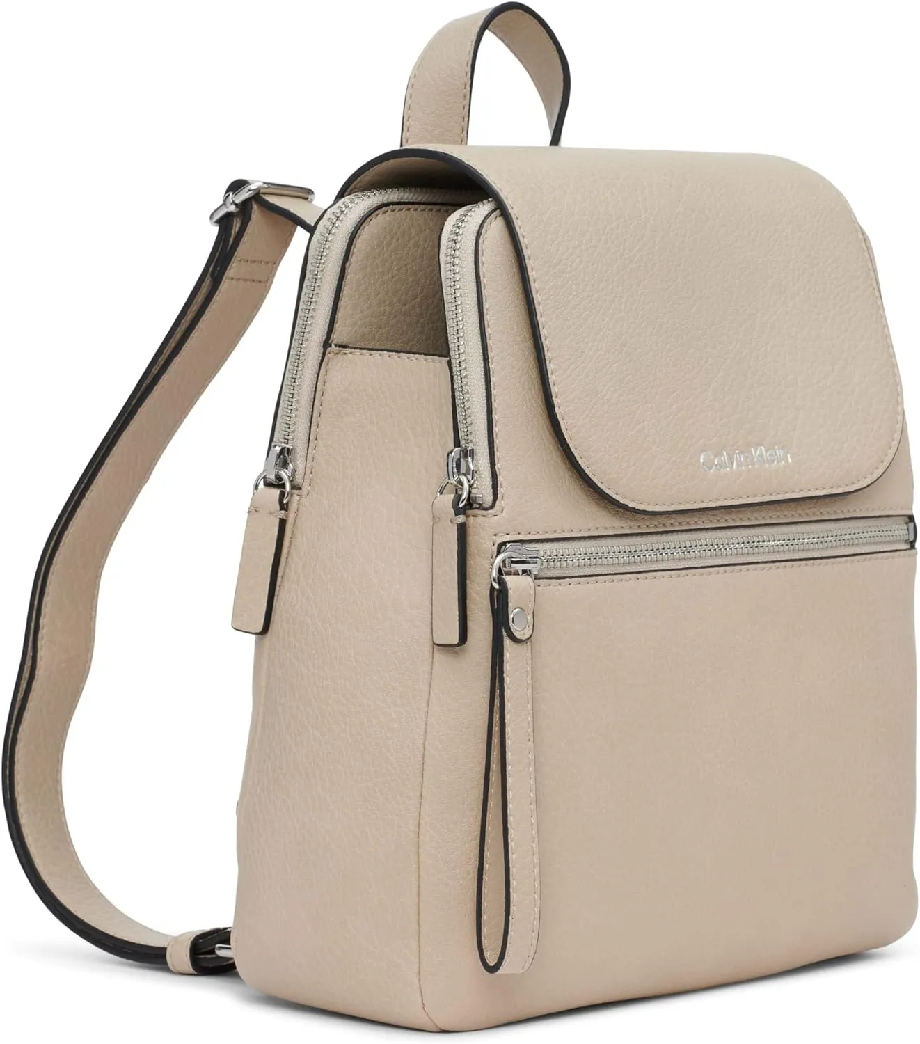 Calvin Klein Elaine Bubble Lamb Novelty Key Item Flap Backpack
