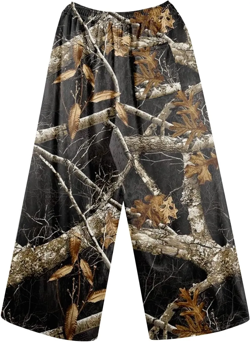 Camo Pants Women High Straight Wide Leg Waist Pant Drape Fashion Loose Trousers Business Casual Camouflage Work Pants