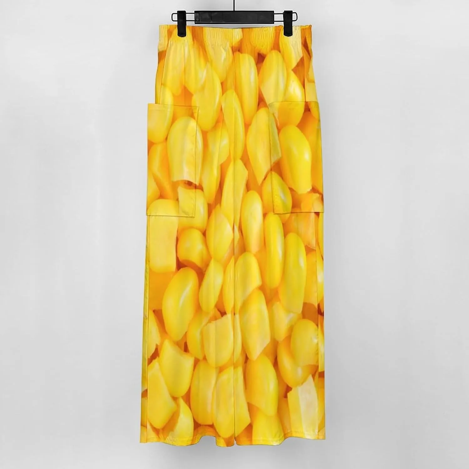 Canned Corn Women's Casual Pants Yoga Loose Wide Legs Trousers with Pockets High Waist