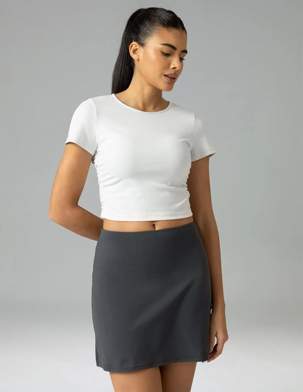 Colorfulkoala Dreamlux High Waisted Tennis Skirt with Shorts Pockets A-line Casual Athletic Golf Skort for Women