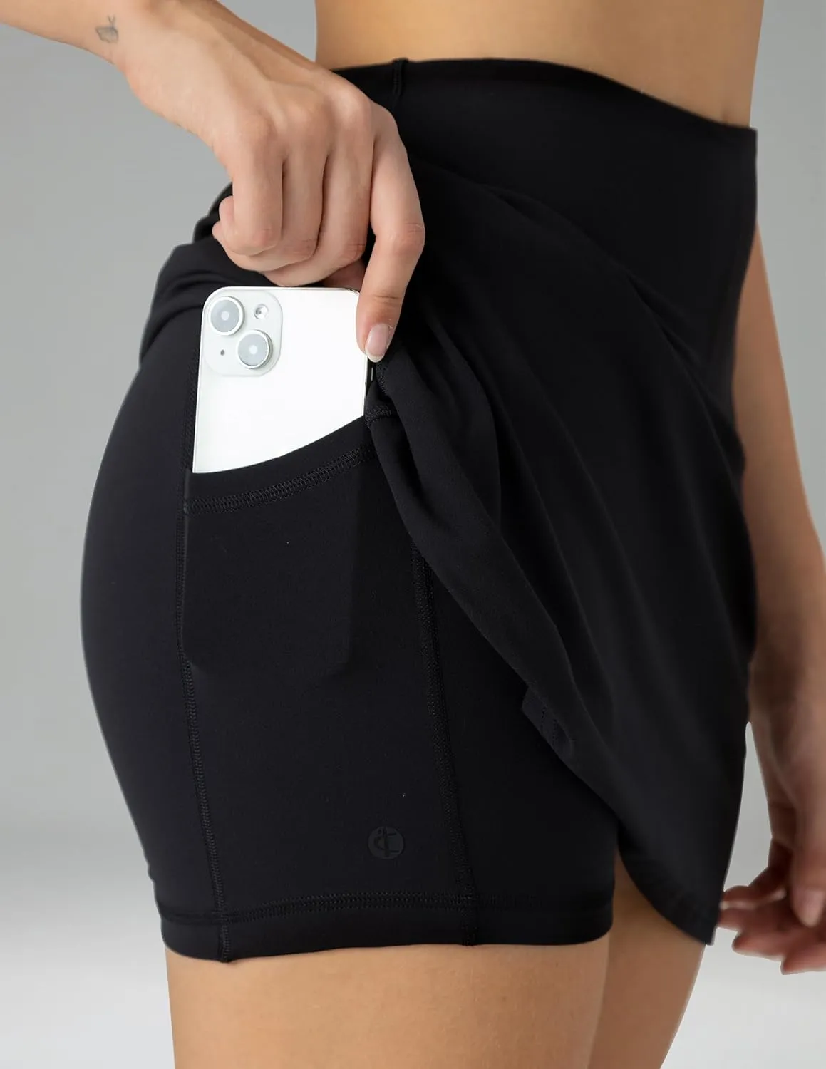 Colorfulkoala Dreamlux Tennis Skirt for Women with Shorts Pockets High Waisted A-line Casual Skort Athletic Golf Skirt