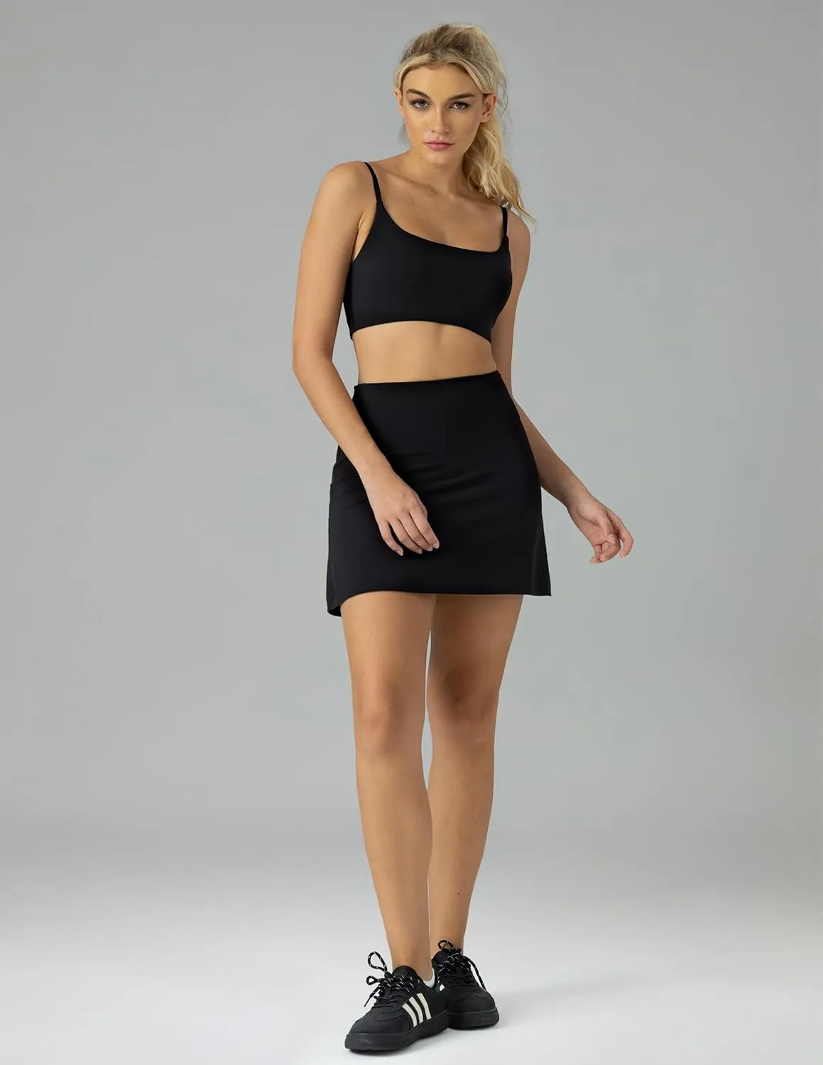 Colorfulkoala Dreamlux Tennis Skirt for Women with Shorts Pockets High Waisted A-line Casual Skort Athletic Golf Skirt