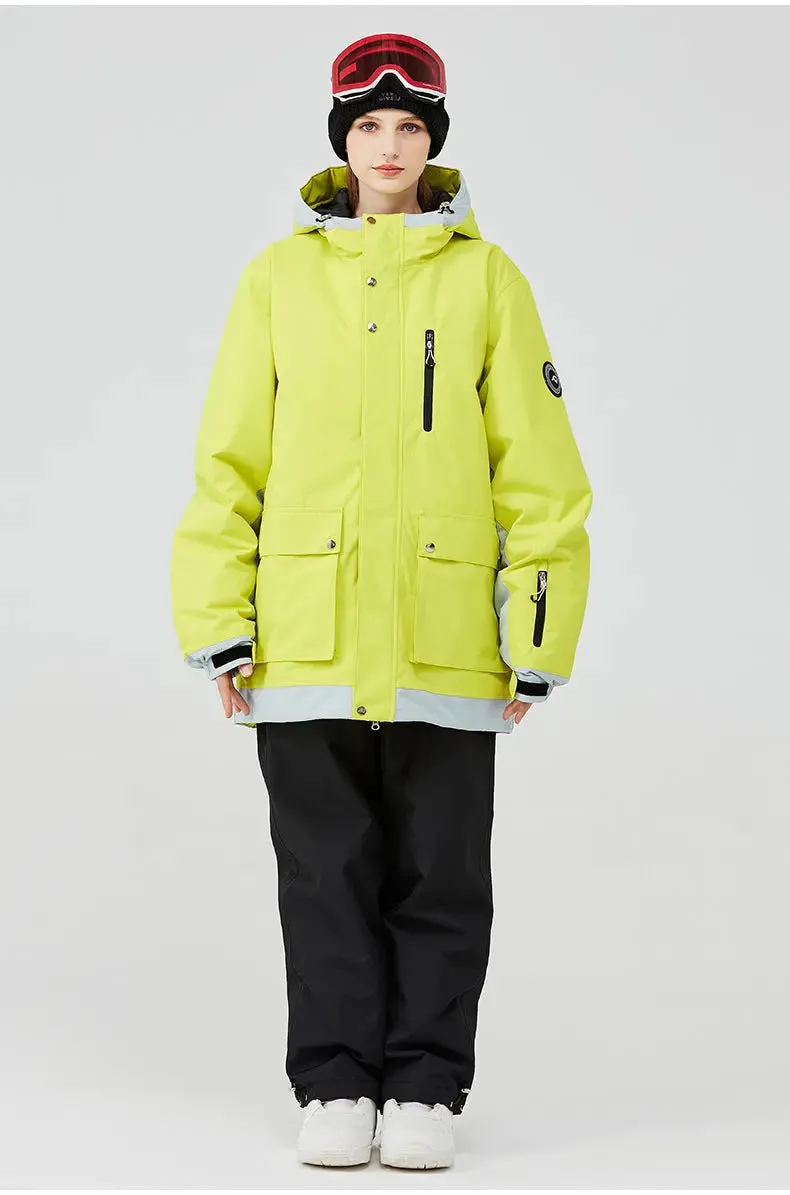 Deluxe Ski Snowboard Jacket & Pants Set Loose Fit Sportswear