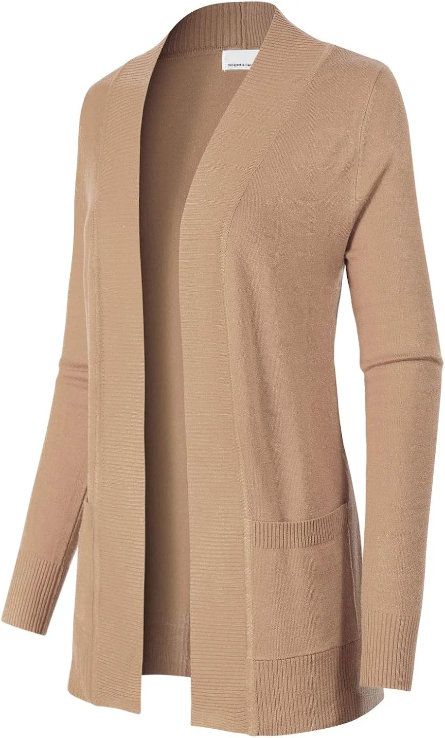 Design by Olivia Women's Open Front Long Sleeve Classic Knit Cardigan