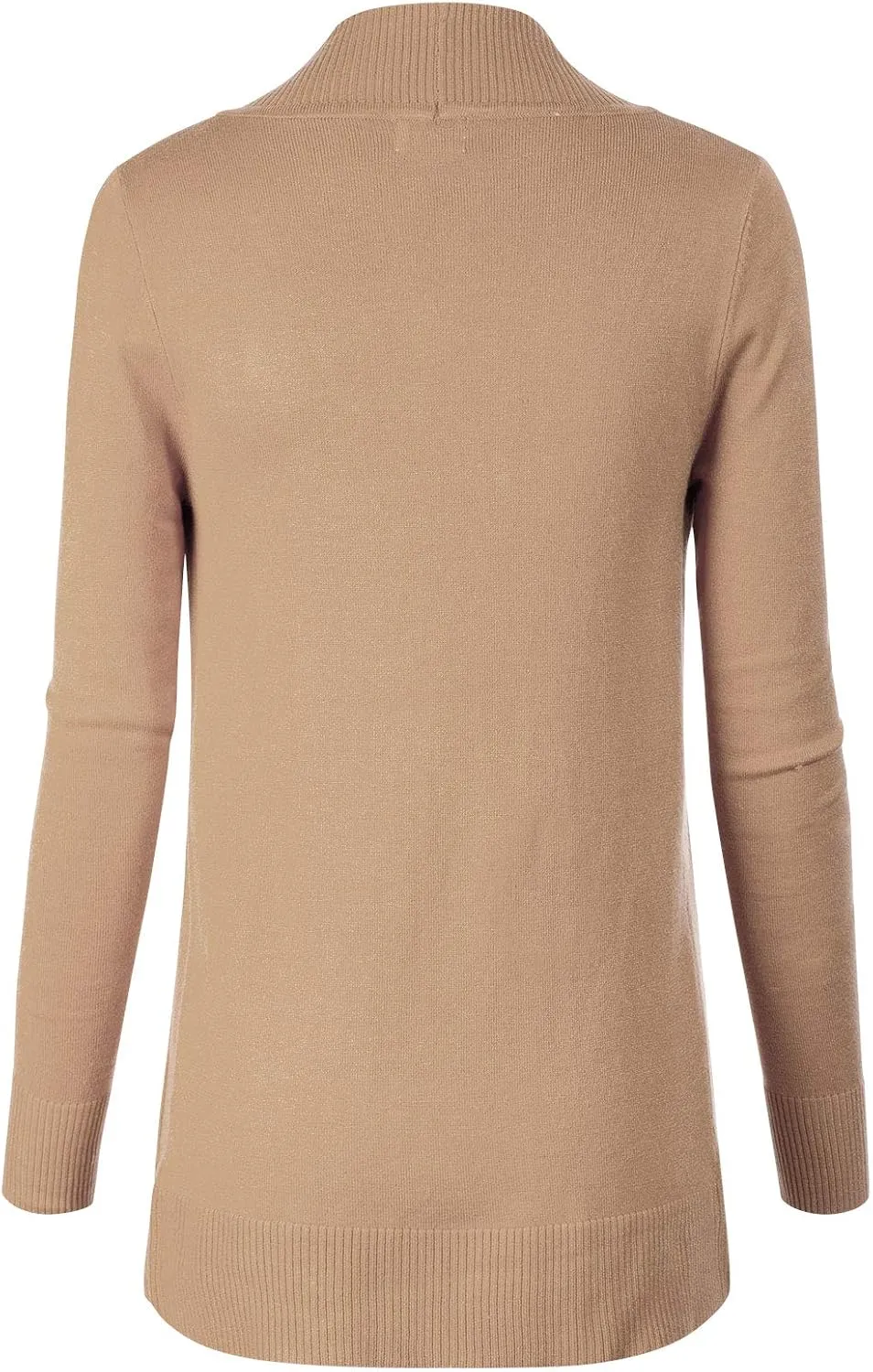 Design by Olivia Women's Open Front Long Sleeve Classic Knit Cardigan