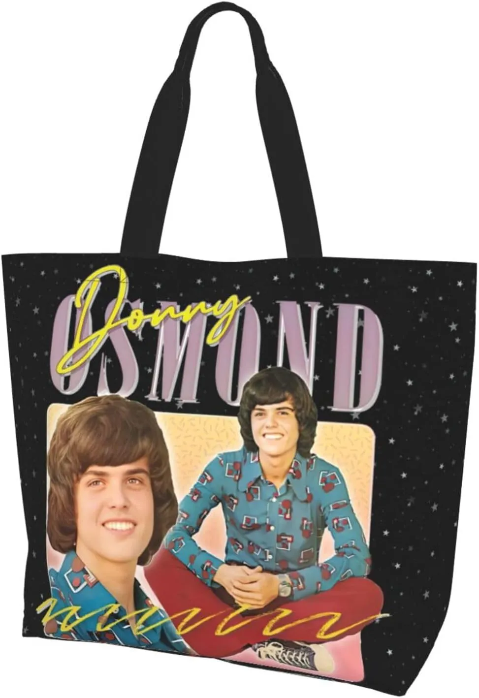 Donny Musics Osmond Shoulder Tote for Women Weekender Handbag Reusable Grocery Shopping Bag