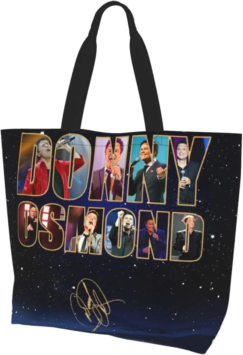 Donny Musics Osmond Shoulder Tote for Women Weekender Handbag Reusable Grocery Shopping Bag