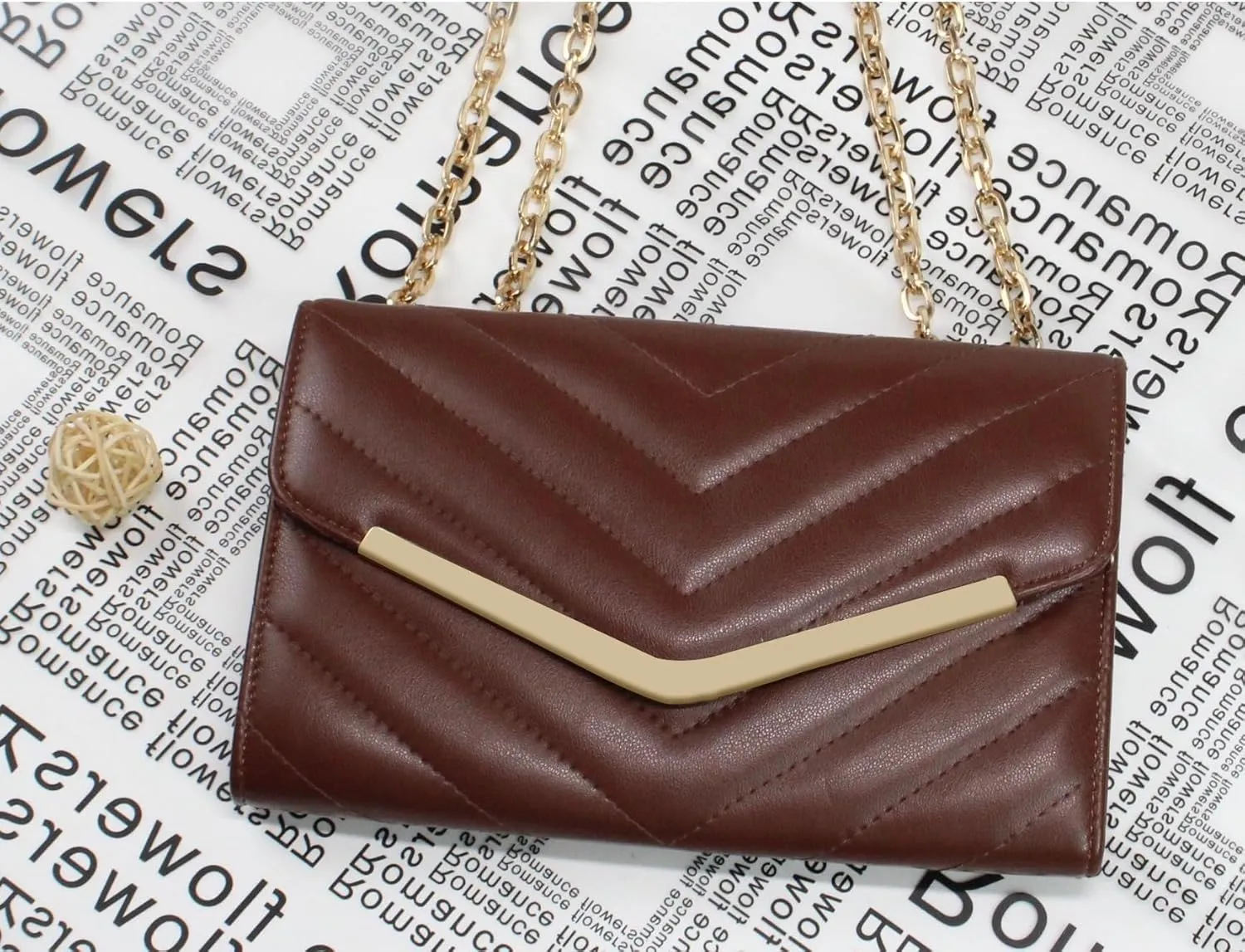 Evening Bag for Women Quilt Clutch Purse Featuring Envelope Design Perfect for Weddings Parties