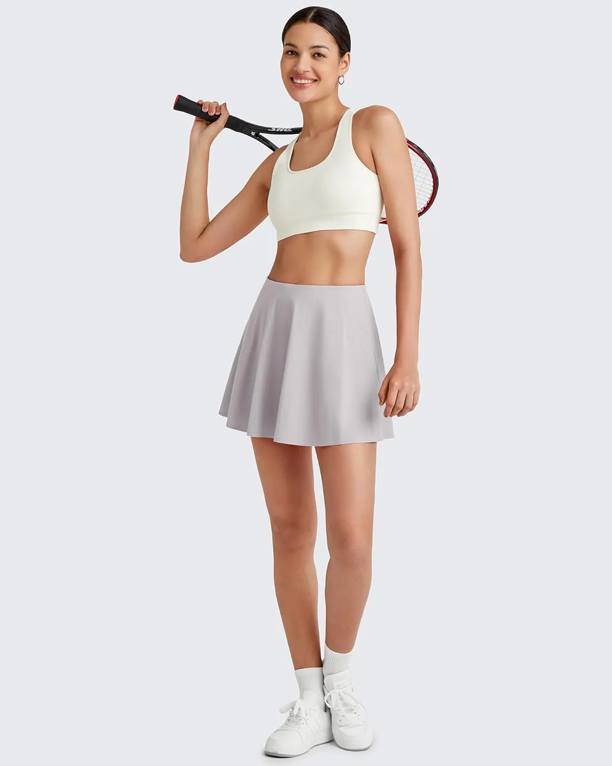 G4Free Tennis Skirts for Women Elastic Waist Pleated Casual Athletic Golf Pickleball Skorts with Pockets