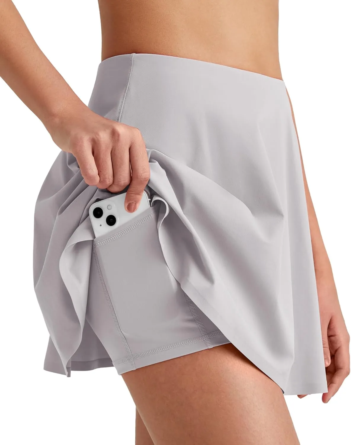 G4Free Tennis Skirts for Women Elastic Waist Pleated Casual Athletic Golf Pickleball Skorts with Pockets