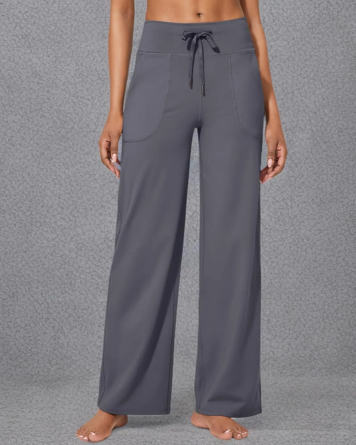G4Free Wide Leg Pants for Women Yoga Pants High Waist Sweatpants with Pockets Stretch Lounge Pants Comfy Workout