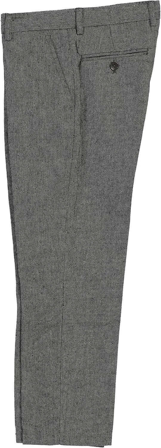 Gioberti Kids and Boys 2 Piece Tweed Plaid Vest and Pants Set
