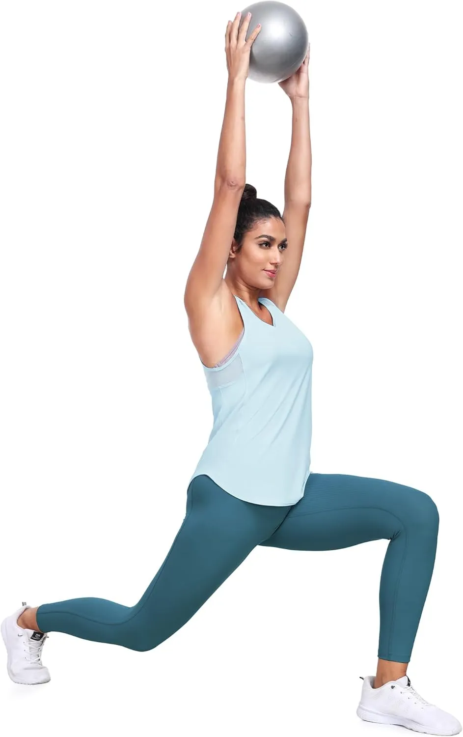 icyzone Racerback Workout Tank Tops for Women, Quick Dry Yoga Athletic Fitness Running Gym Top