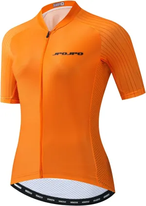 JPOJPO Bike Jersey Women, Racing Women's Cycling Shirt Tops S-3XL,4 Pockets