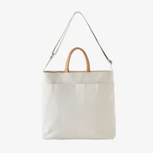 JSEIAJB Simple Canvas Bag Casual Bag Soft Side Shoulder Large Capacity Bag Suitable for Shopping