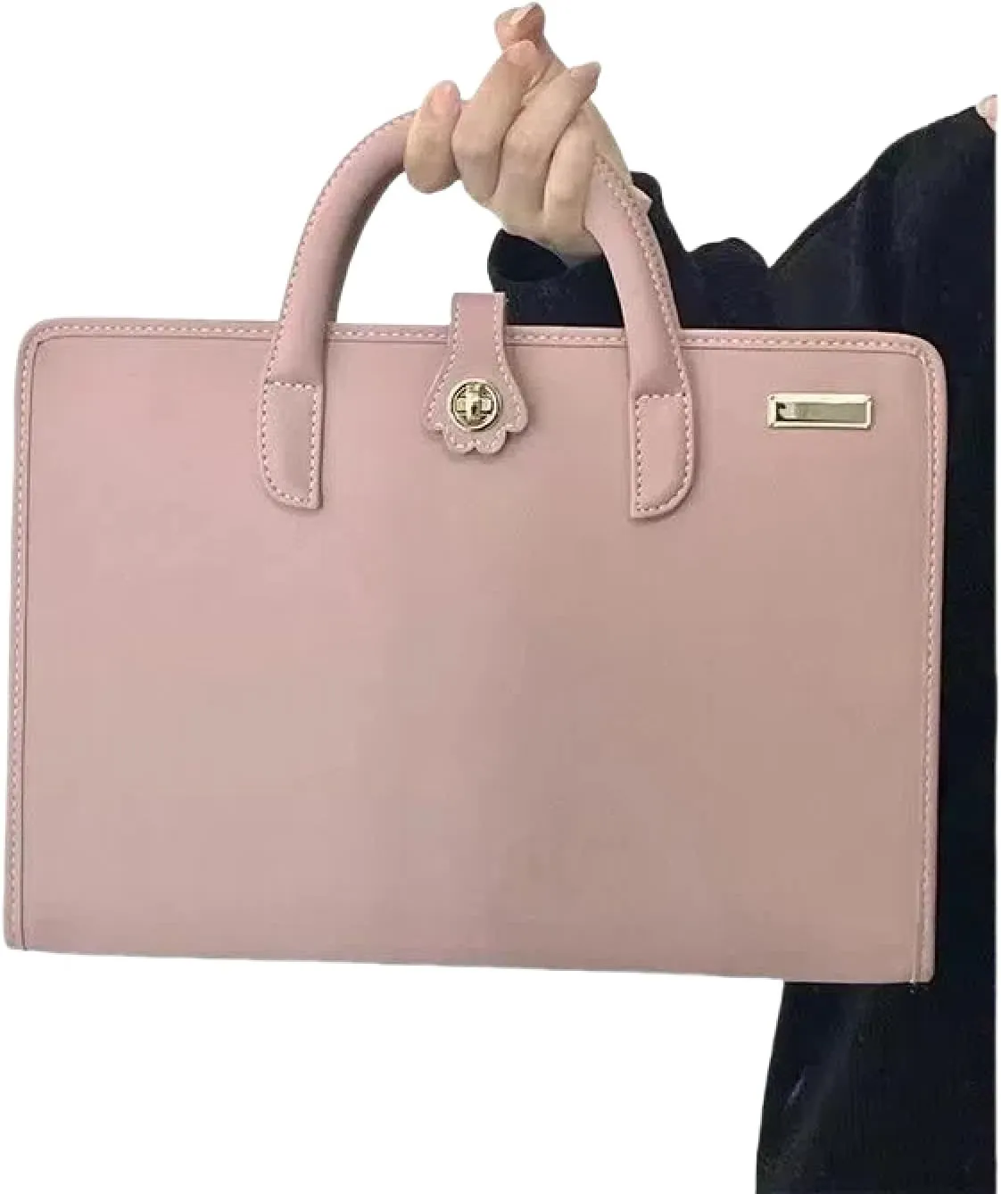 Laptop Protective Case Made of Pink Pu Material is Suitable for 15.6/16 Inch Laptops It Can Be Opened and Closed Immediately and The Handbag Can Be Easily Removed