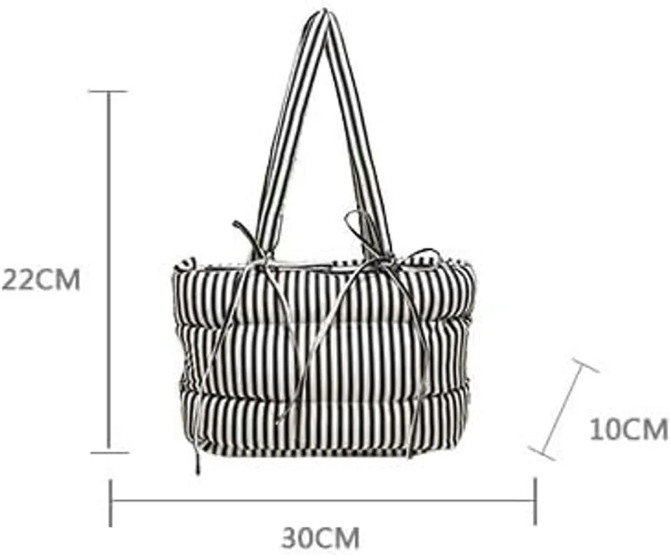 Large Puffer Tote Bag for Women Y2k Cute Puffy Handbag Quilted Padded Down Satchel Trendy Purse Shoulder Bag
