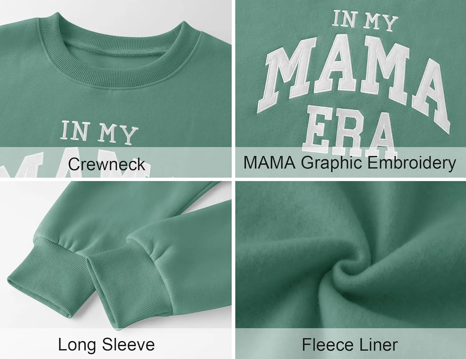 LOMON Crewneck Sweatshirt for Women Casual Oversized Pullover Hoodies Long Sleeve Fleece Tops Sweater