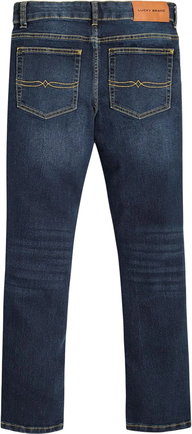 Lucky Brand Boys' Skinny Fit Stretch Denim Jean 5Pocket Style Zipper Fly & Button Closure