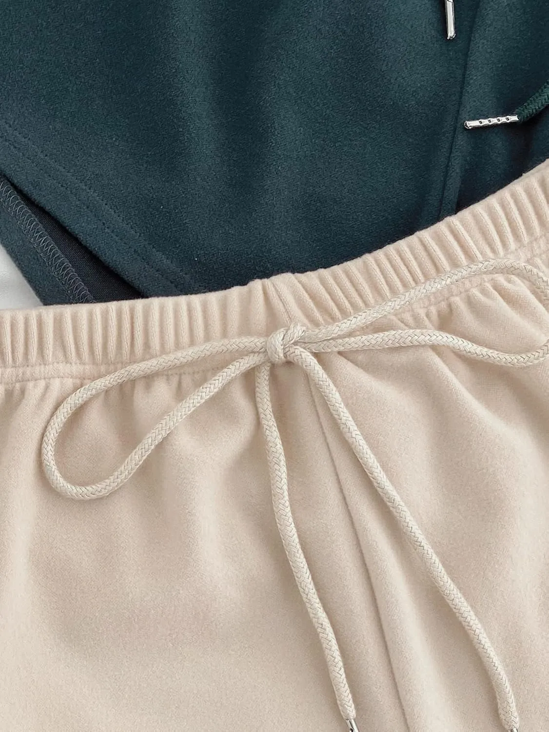 MakeMeChic Women's 3pack Elastic Waist Knot Front Lounge Track Shorts