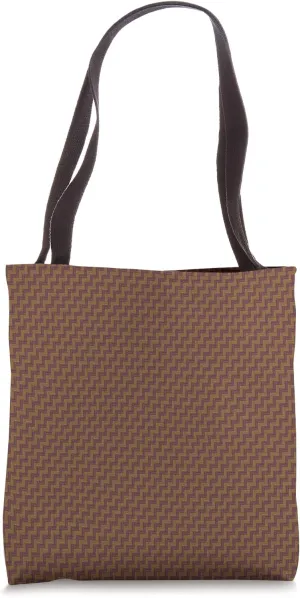 Maroon Dark Saddle Brownish Red Tweed Pattern Cute Tote Bag