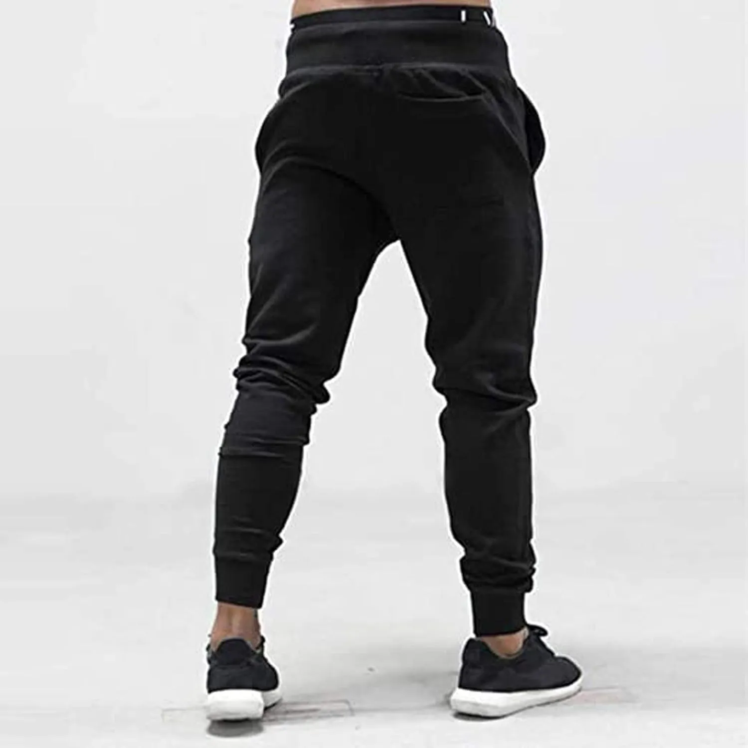 Maryia Men's Workout Joggers Sweatpants Gym Training Slim Fit Pants Active Basic Lightweight Stretch Chino Trousers