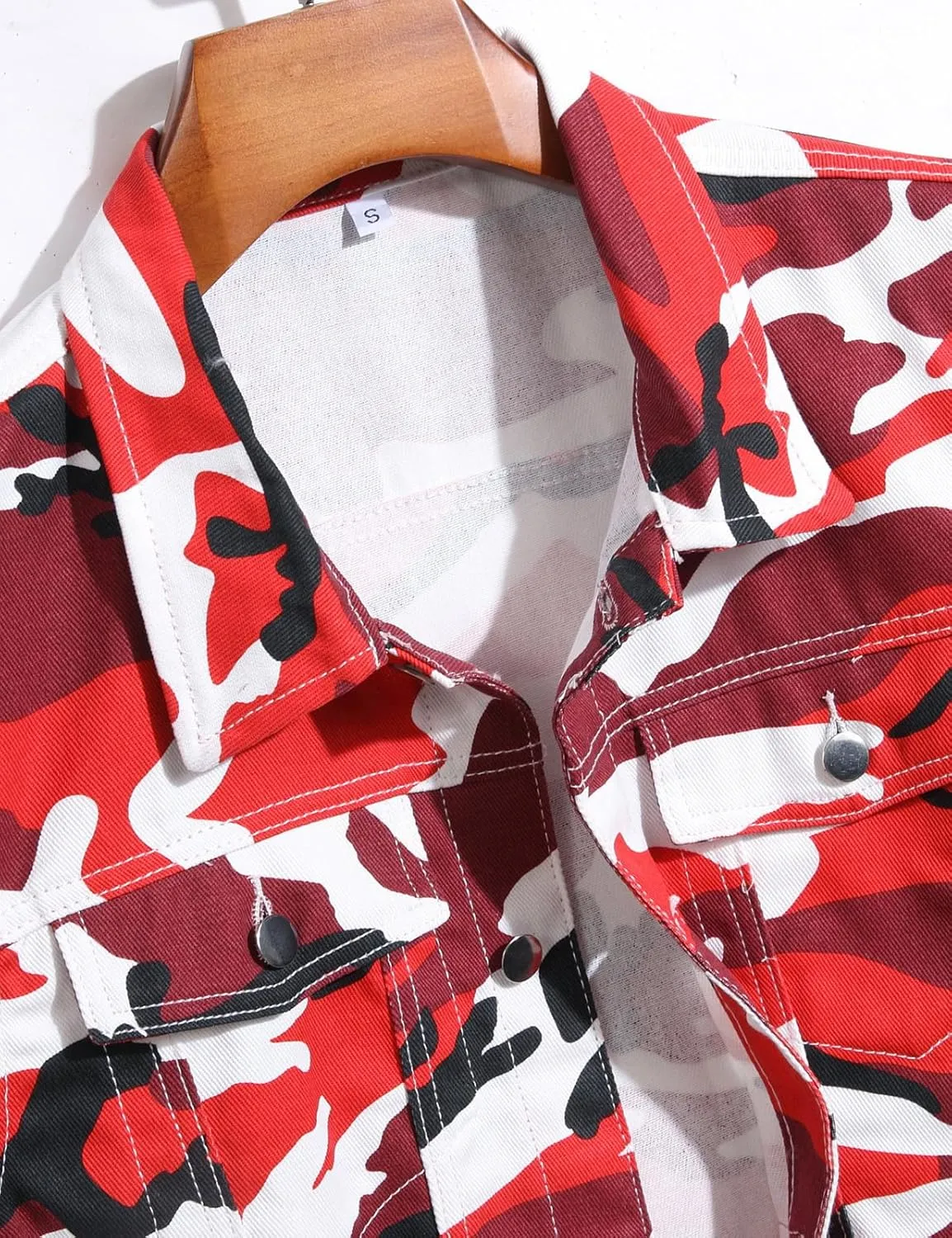 Men's Camouflage Sleeveless Cotton Denim Vest