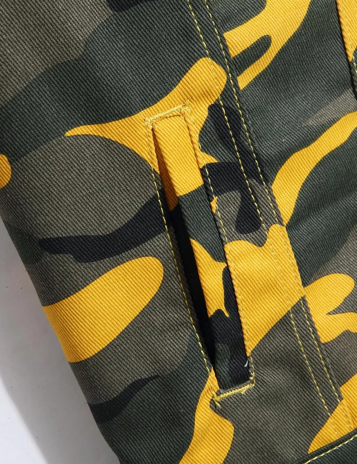 Men's Camouflage Sleeveless Cotton Denim Vest