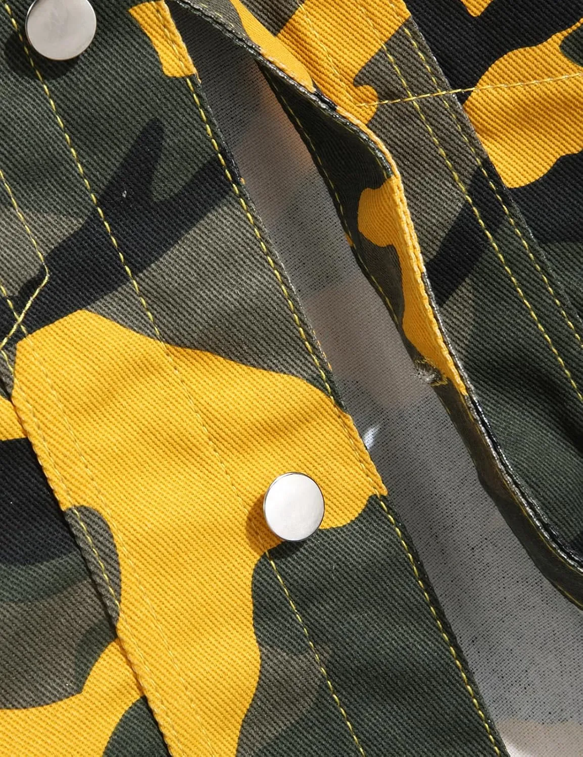 Men's Camouflage Sleeveless Cotton Denim Vest